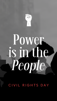 Strong Civil Rights Day Quote Instagram Reel Design