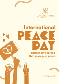 United for Peace Day Flyer Design