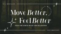 Modern Feel Better Yoga Meditation Facebook event cover Image Preview