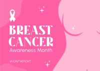 Beat Breast Cancer Postcard Image Preview