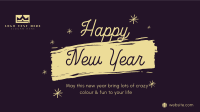 New Year Greet Facebook Event Cover Design