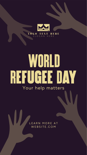World Refugee Day Instagram story Image Preview