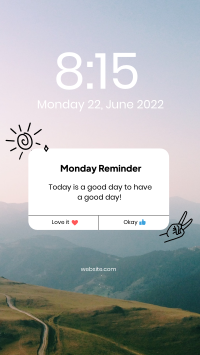 Pop Up Reminder Instagram Story | BrandCrowd Instagram Story Maker