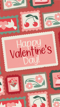 Rustic Retro Valentines Greeting TikTok Video Image Preview