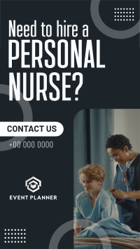Nurse For Hire Instagram Story Design