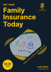 Get Your Family Insured Poster Design