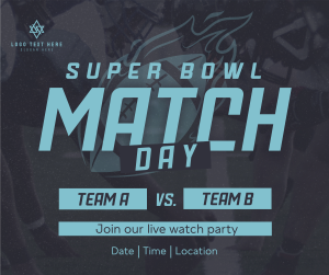 Superbowl Match Day Facebook post Image Preview