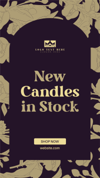 New Candle Collection Facebook Story Design