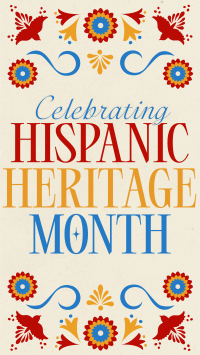 Traditional Hispanic Heritage Month Facebook Story Preview