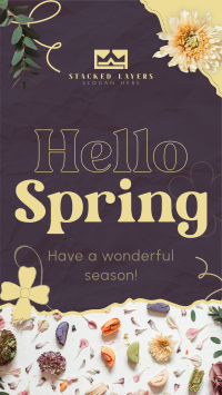 Hello Spring YouTube Short Design