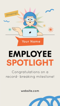 Employee Milestone Spotlight Instagram Reel Preview