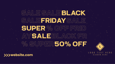 Black Friday Sale Facebook event cover Image Preview