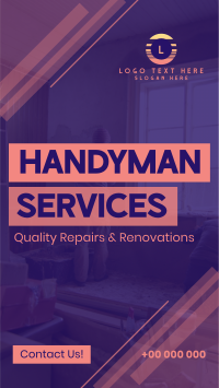 Handyman Services Instagram Reel Design