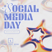 Modern Nostalgia Social Media Day Linkedin Post Image Preview