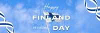 Simple Finland Indepence Day Twitter Header Image Preview