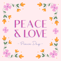 Floral Peace Day Linkedin Post Image Preview