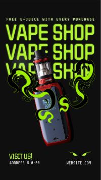 Vape Night Promo TikTok video Image Preview