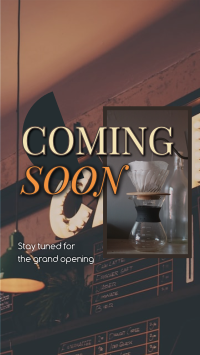 Cafe Opening Soon Instagram reel Image Preview