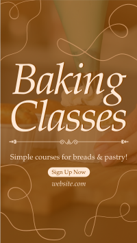 Baking Classes Instagram Reel Image Preview