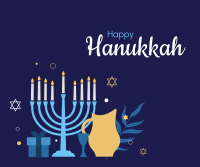 Magical Hanukkah Facebook Post Design