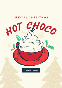 Christmas Hot Choco Poster Design