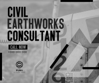 Earthworks Construction Facebook Post Design
