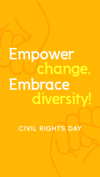 Empowering Civil Rights Day Facebook story Image Preview