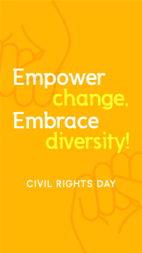 Empowering Civil Rights Day Facebook Story Image Preview