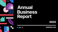 Annual Business Report Bauhaus Facebook Event Cover Design