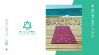 Yoga Class Beach Facebook event cover Image Preview