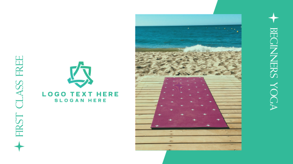 Yoga Class Beach Facebook Event Cover Design Image Preview