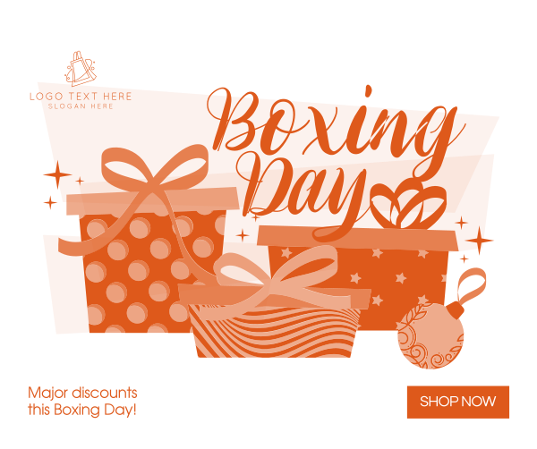 Boxing Day Presents Facebook Post Design Image Preview