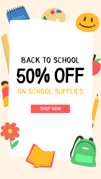 Back to School Discount Facebook story Image Preview