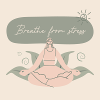 Breathe From Stress Instagram post Image Preview