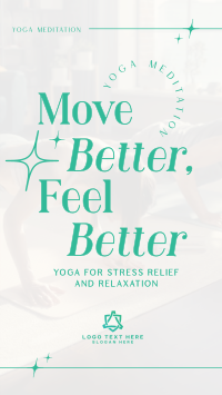 Modern Feel Better Yoga Meditation YouTube short Image Preview