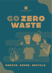 Practice Zero Waste Flyer Design