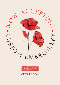 Custom Embroidery Flyer Image Preview