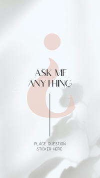 Elegant Ask Me Facebook Story Design