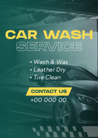 Professional Car Wash Service Flyer Image Preview