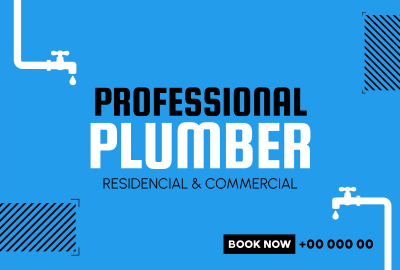 Professional Plumber Pinterest board cover Image Preview