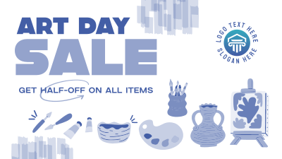 Art Materials Sale Facebook event cover Image Preview