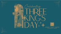 Modern Three Kings Day Facebook event cover Image Preview