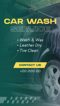 Professional Car Wash Service YouTube Short Design
