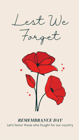 Lest We Forget Facebook story Image Preview