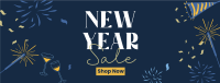 New Year Sparklers Sale Facebook cover Image Preview