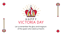 Happy Victoria Day Zoom Background Design