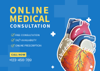 Online Consultation Service Postcard Image Preview