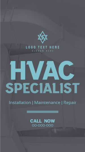 Minimalist HVAC Expert Instagram story Image Preview