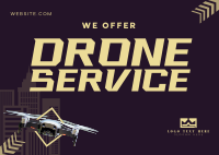 Drone Photography Service Postcard Design