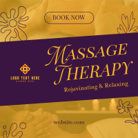 Massage Therapy Instagram Post Design